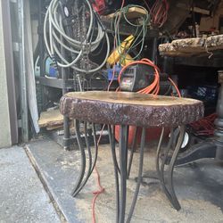 Hand Crafted Live Edge Table 