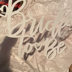 Bride To Be Chair Words