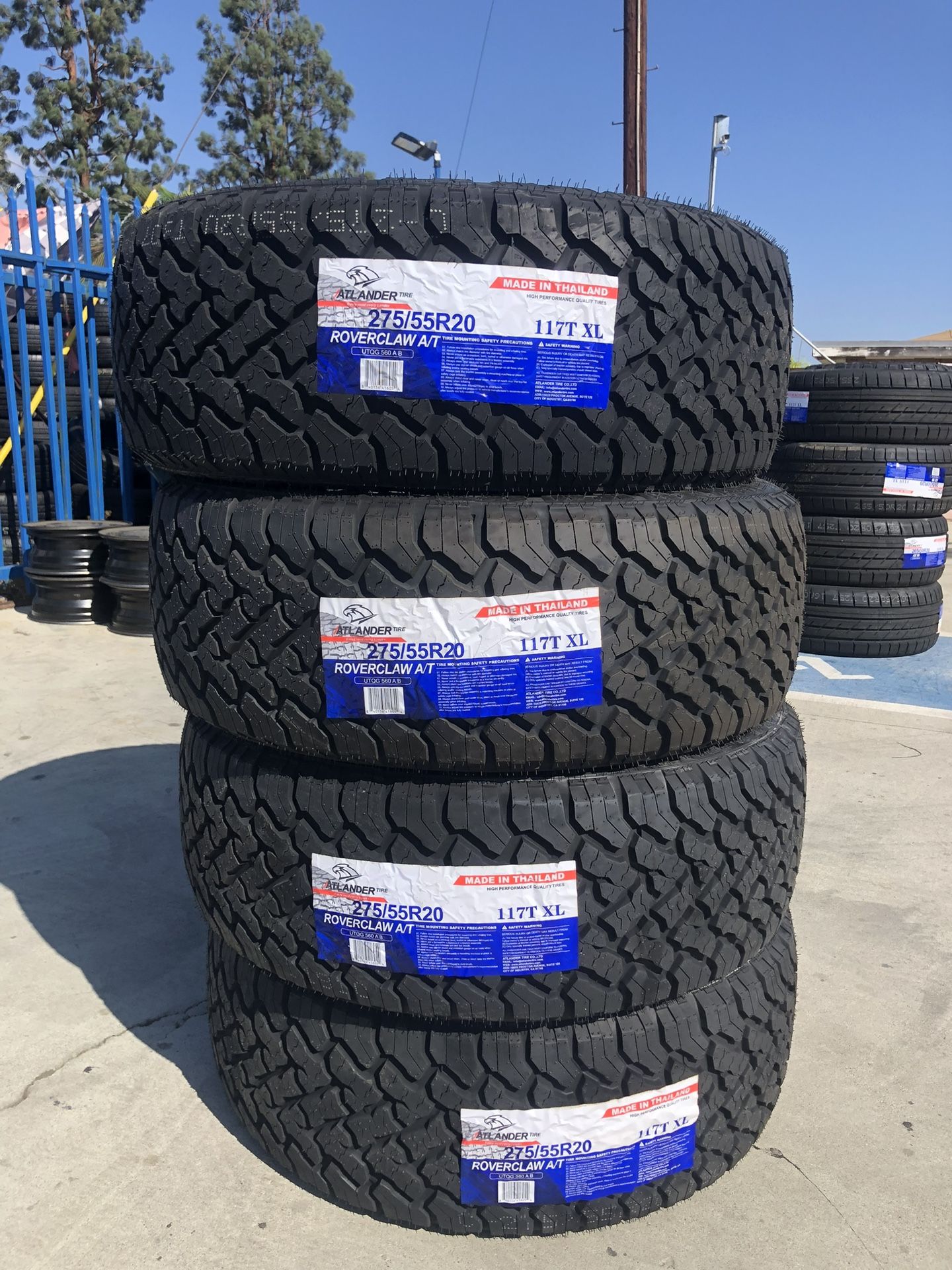 275/55/20 Atlander At Set Of 4 New Tires Installed And Balanced 