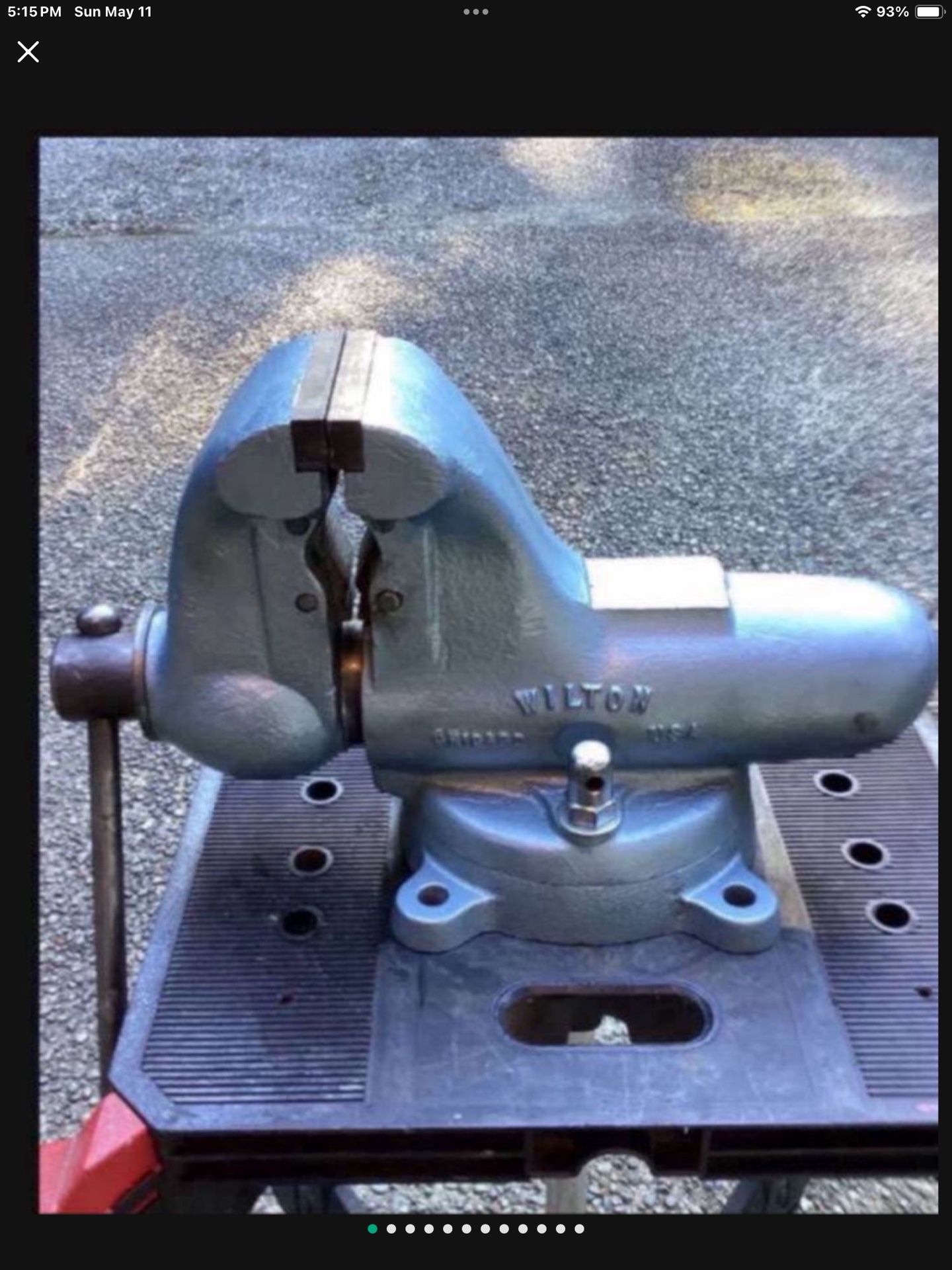 Wilton C2 Vise / 5 Inch Jaws Pipe Jaws / Swivel Base / Opens 7 Inches /  113 Pounds / Made In USA Vice / $1900 New With Tax