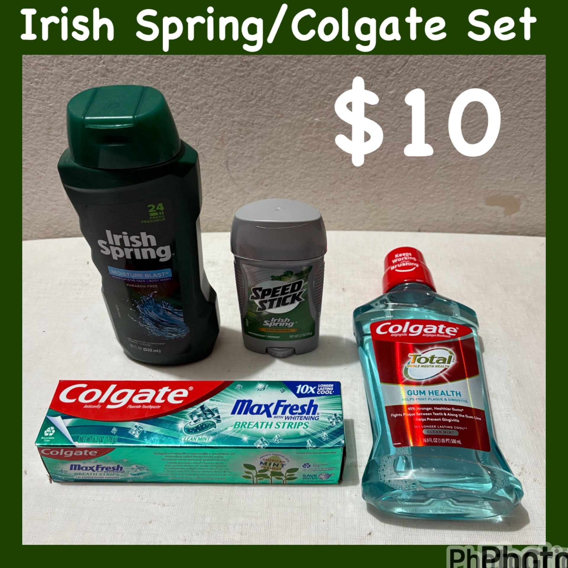 Irish Spring Colgate Set
