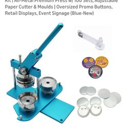 ChiButtons Pro 75mm (3") Metric Button Maker B400 Kit 