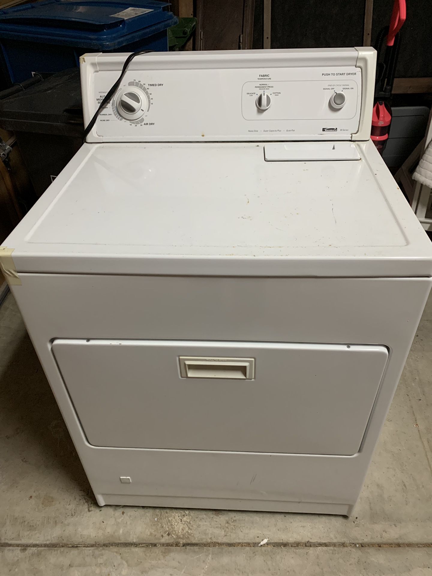 FREE Kenmore Dryer, mini refrigerator and vacuum