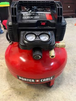 PORTER-CABLE 6 Gal 150 PSI Pancake Air Compressor – Excellent Working Condition