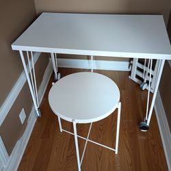 Table Desk And Side Table Very Good Condition 