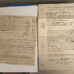 X2 Antique 1807/08 New Hampshire Court Documents