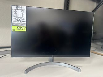 HUGE CHRISTMAS SALE!!! 27" LG FHD IPS 3-Side Borderless Monitor with Dual HDMI 27MN60T-W