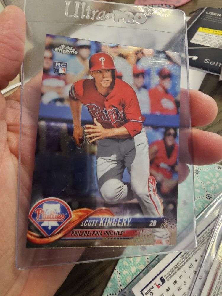 Philadelphia Phillies Scott Kingery Topps Chrome Rookie Aaron Altherr Topps Chrome Odubel Herrera Topps Chrome Baseball Cards