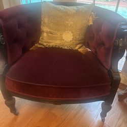 Red Antique Chair