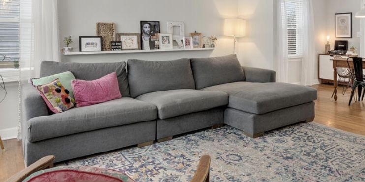 Pottery Barn Sectional/ Sofa/ Couch W Chaise