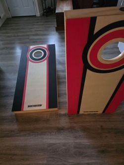 Light up corn hole game