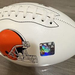 Andre Rison Autographed Cleveland Browns Football – Beckett Witnessed Certified 