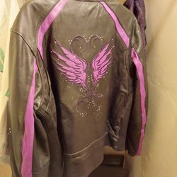 Womens Leather Motorcycle Jacket 