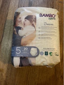 New Bambo Nature Dream Training Pants. Size 5