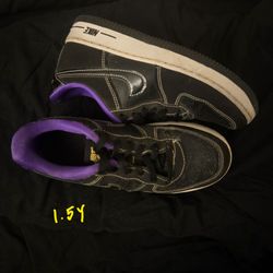 Nike Air Force 1 Low Black Purple Sneakers