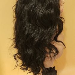Lace Front Wig Black Wavy BRAND NEW
