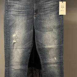 NWT 7 For All Mankind High Waist Ankle Skinny Size 32