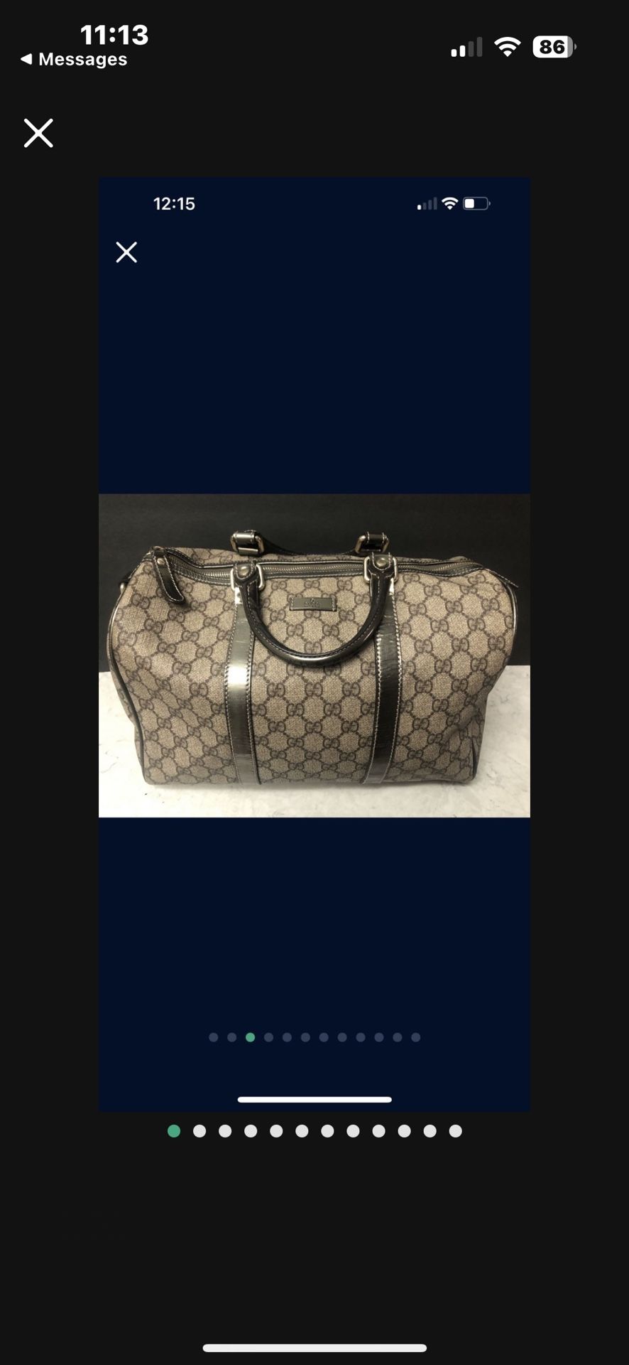 Gucci monogram Boston Bag