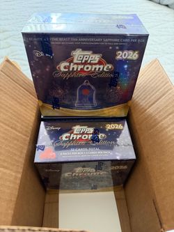 2026 Topps Chrome Disney Sapphire Hobby Box