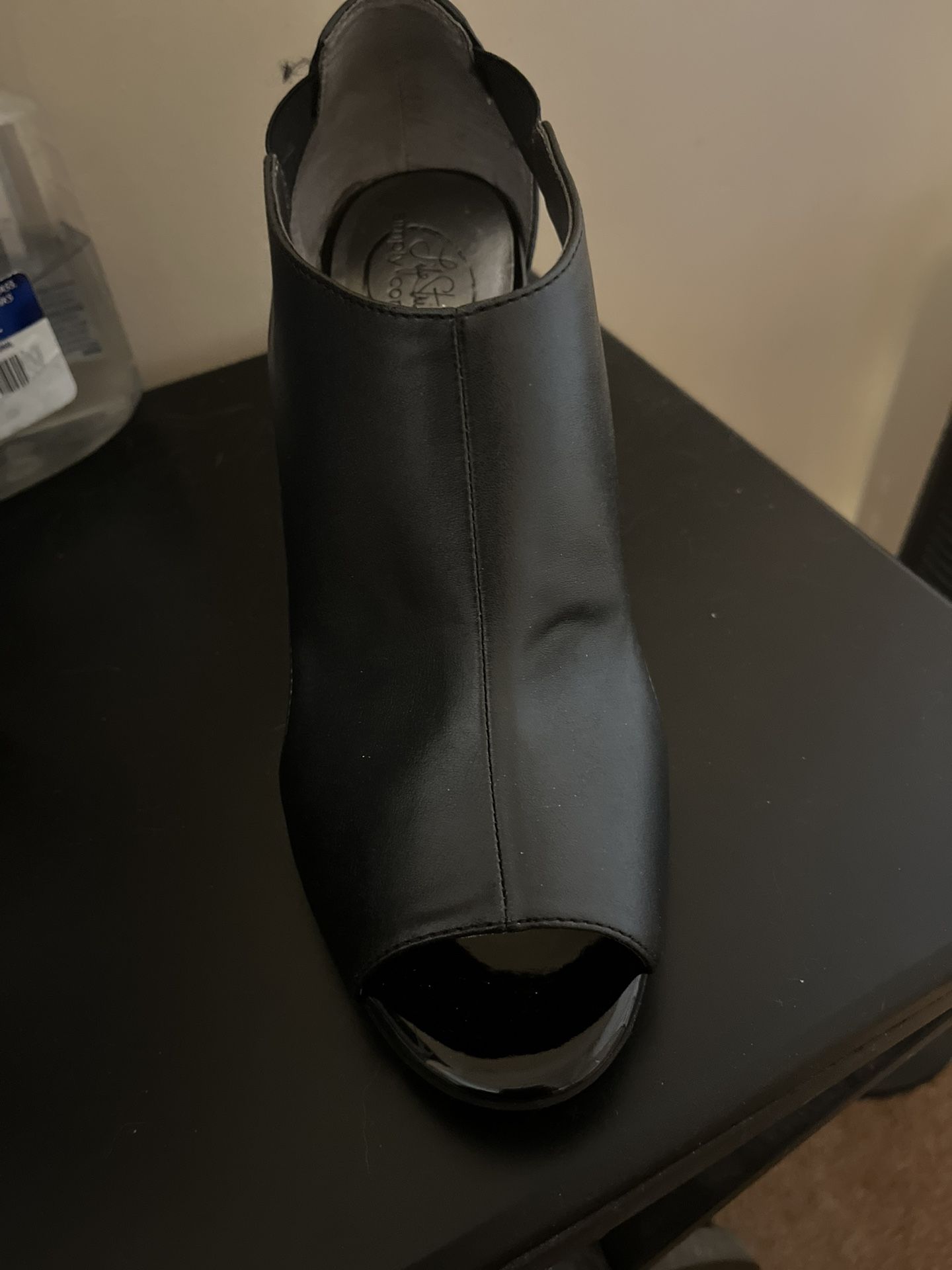 Black Toes Out Boot