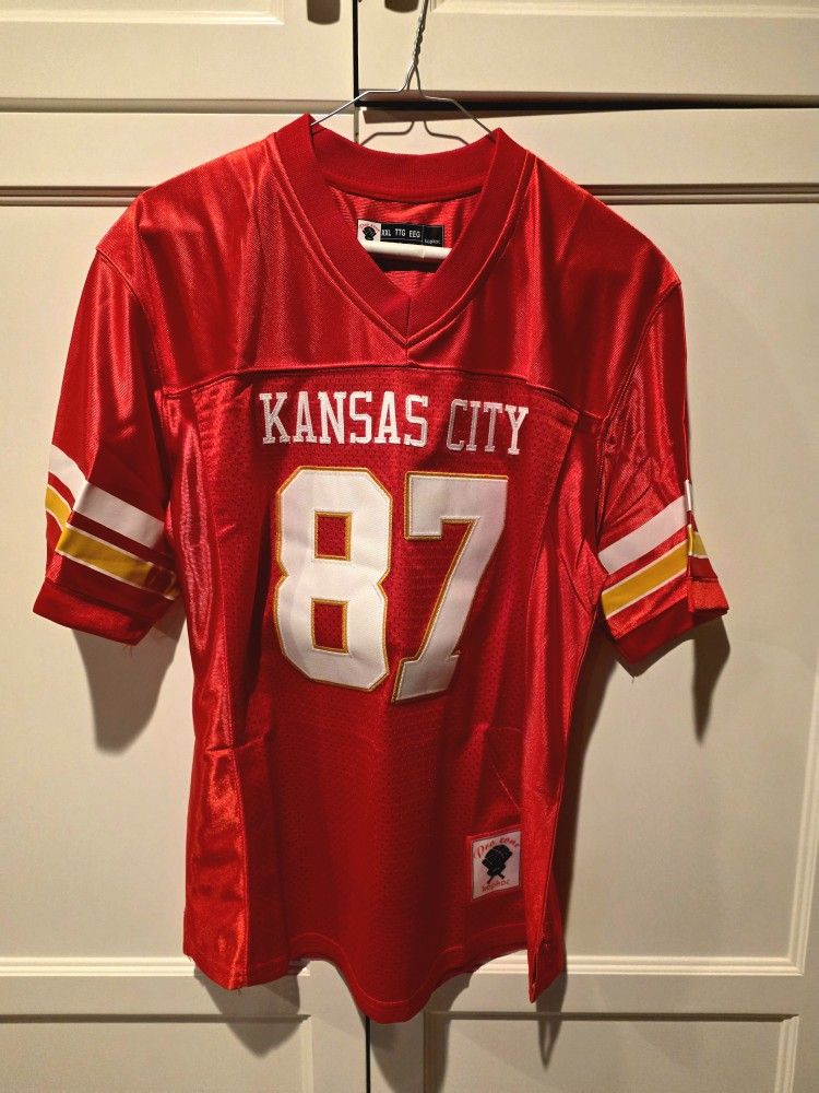 Travis Kelcie #87 Kansas City Chiefs Jersey -- Women's XXL