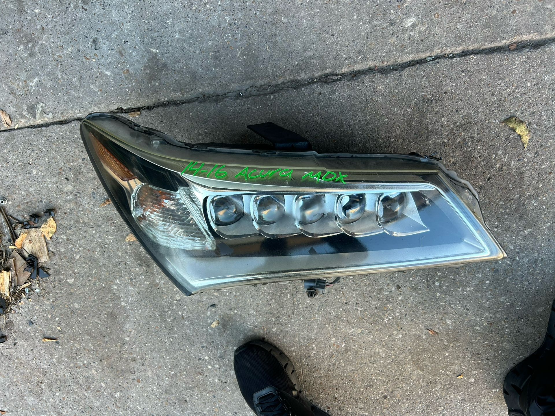 2014-16 ACURA MDX RH HEADLIGHT FULL LED OEM