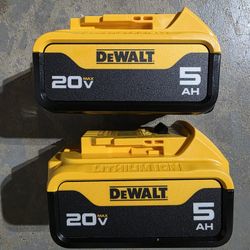 DeWalt 20Volt Batteries 5.0