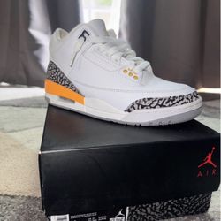 Jordan 3 Retro GS – White/Yellow Ochre/Black