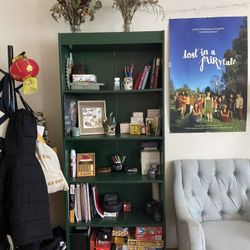 Forest Green Bookshelf 