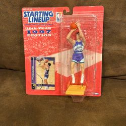 VINTAGE 1997 John Stockton Utah Jazz Starting Lineup Figure - NEW