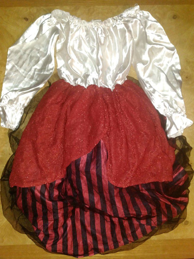 Women's Ladies Hoop Dress One Size Fits Most - Pirate Wench Swashbuckler Gasparilla Halloween Costume