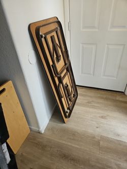 4ft Wood Fold Out Table