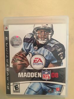 Sony PlayStation ps3 madden 08