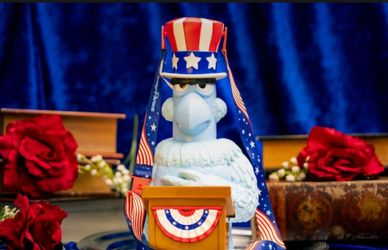 NEW Disney Parks 2026 The Muppets Sam Eagle America 250th USA Popcorn Bucket