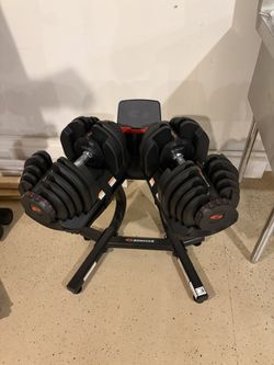Bowflex 1090 Dumbells, Dumbbell Stand And 5.1 Bench