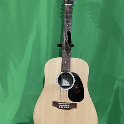 Martin X Series Special D-X2E Spruce-Rosewood HPL Acoustic-Electric 12-String Guitar Natural