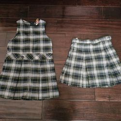 Girl's Plaid Uniform ~ Size 4