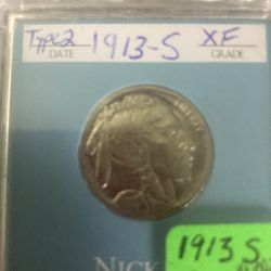 1913 S Type 2 Buffalo 🦬 Nickel Coin‼️