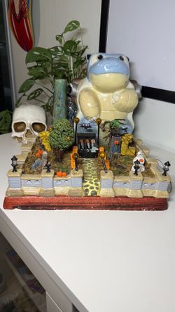 Vintage Halloween Lemax Spooky Town Jack O’ Lantern Way Lighted Spooky Front Yard 44141 Retired