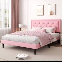 Bed Frame Pink FULL SIZE 