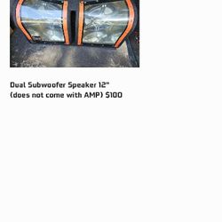 Dual Subwoofer Speaker 12"