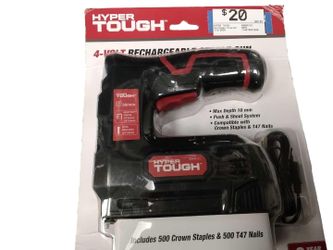Hyper Tough Aq90012j Black Cordless Stapler