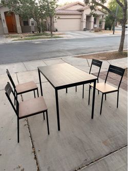 IKEA SANDSBERG Dining Table Set w/ 4 Chairs - Good Condition
