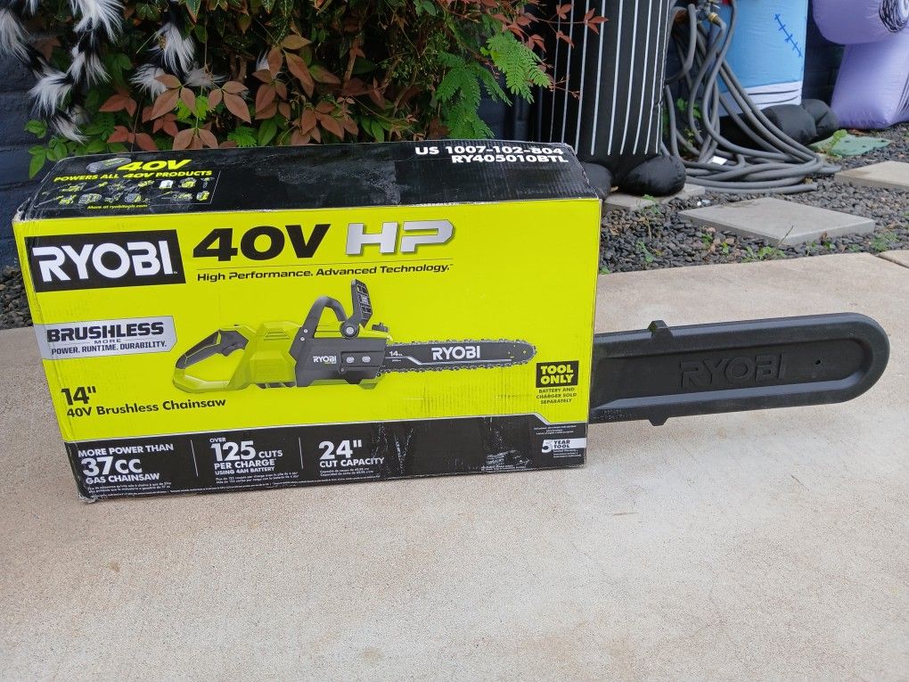 CHAINSAW RYOBI 40V TOOL ONLY 