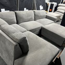 Penelope Fabric Sectional Couch 