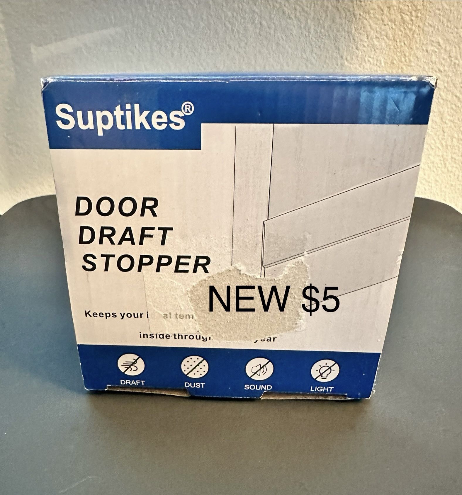 Door Draft Stopper, Wire Shelves 