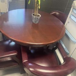 Office Table With 4 Chairs. Need Gone Today 