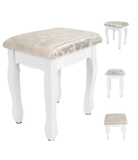 🌼Weekly deal !New Soft Cushion Padded Dressing Table Stool Bedroom Make-Up Vanity Chair Piano Seat ( reseda ca)
