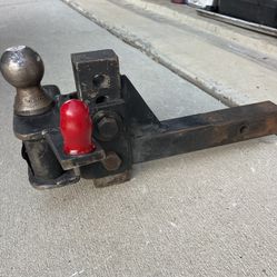  Adjustable Tow Hitch Dual Ball Mount For Trailers ;Heavy Duty 