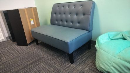 Blue settee/ sofa